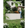 thumbnail image 7 of Riedhoff 2 Pack Galvanized 8x4x2ft Raised Garden Bed for Outdoor Vegetables,Flowers Planting,Beige, 7 of 7