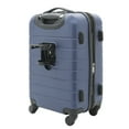 Wrangler 2pc Expandable Rolling Carryon Luggage Set, Navy