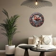 thumbnail image 5 of Wall Clock Decorative - Elegant Pink Flamingo Print 2D Vintage Wall Clocks Battery Operated Silent Non-Ticking for Bedroom, Living Room, Kitchen, Office, Classroom, 10 Inch, 5 of 7