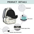 thumbnail image 4 of Pioneer Flower Floral Print Pattern Backpack for School, Cute School Bag with Adjustable Shoulder Straps and Padded Back, 15.3"x11"x7.1", 4 of 5