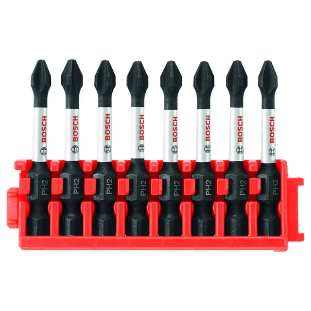 Bosch CCSPH2208 Power Bits, paquete de 8, 2" Impact Tough P2