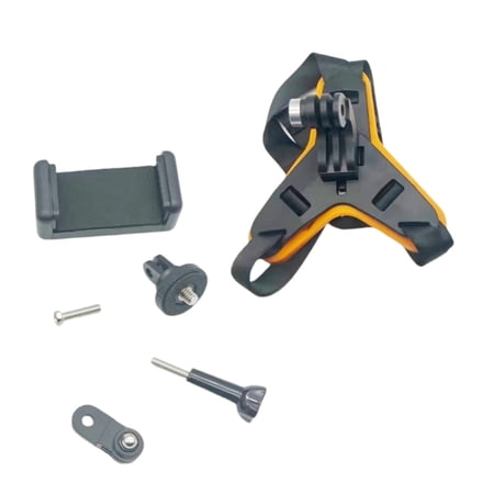 AOOOWER Adjustable Helmets Strap Mounting Action Camera Chin Mount for Outdoor 6PCs Camera Accessories