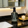 thumbnail image 4 of Glass Soap Dispenser Refillable Pump Bottle | Hand Wash Lotion Dispenser for Kitchen Bathroom | Smooth Non-Drip Stainless Steel Pump | Leak-Proof Shampoo Body Wash Container, 4 of 6