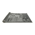 thumbnail image 2 of Ahgly Company Indoor Round Abstract Gray Modern Area Rugs, 4' Round, 2 of 4