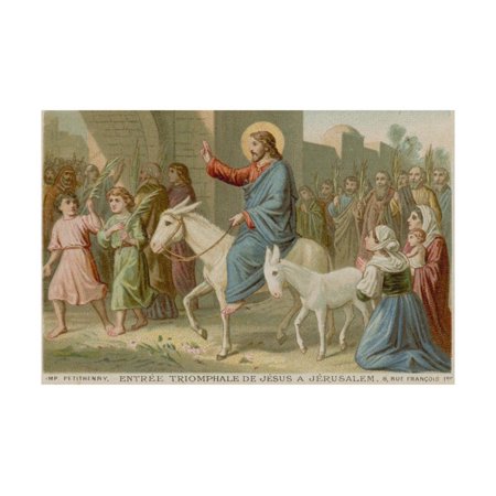 Triumphal Entry - The Triumphal Entry of Jesus into Jerusalem Print Wall Art