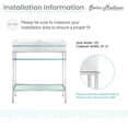 thumbnail image 4 of Swiss Madison Pierre 32" Open Shelf Black Frame Freestanding Bathroom Vanity with Sink Top, 4 of 12