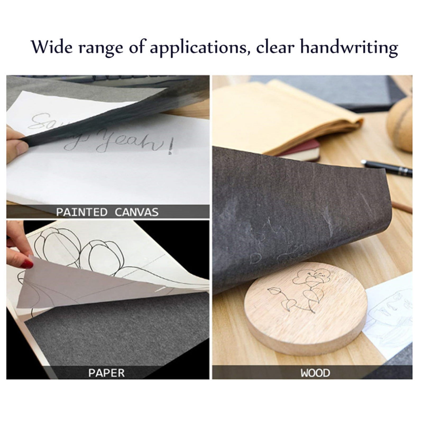120 Sheets Carbon Transfer Paper 11.7”x8.3” Carbon Paper with 5 Tracing  Stylus for Wood Burning Transfer, Wood Carving,Trace Pattern
