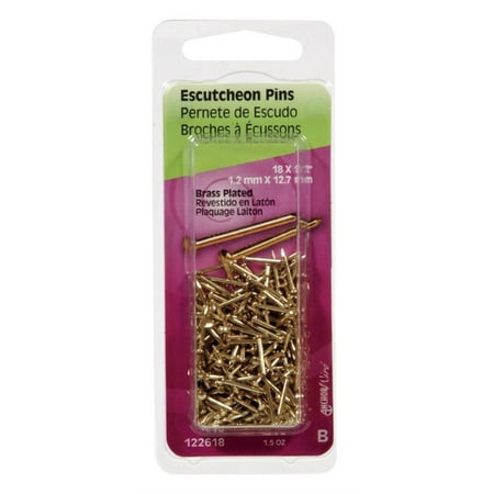 

Hillman 5119243 0.5 in. x 18 Brass Plated Escutcheon Pin