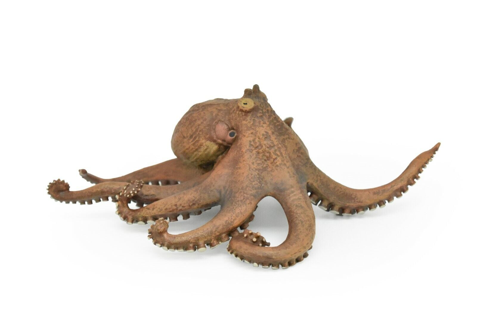 Octopus Toy Animal, Octopodes, Realistic Rubber Replica, Hand Painted
