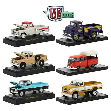 1 by 64 Scale Auto-Trucks Release 54 Model Car, 6 Piece