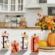 thumbnail image 3 of Decoración de otoño, 4 piezas de letreros de madera de otoño que incluyen decoraciones de mesa con bloques con letras de otoño, para la cosecha de granja, Acción de Gracias, hogar, oficina,, 3 of 5