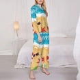 thumbnail image 3 of Fotbe Hello Summer1 Conjunto de Pijama de Manga Larga para Mujer con Estampado, Ropa de Dormir de 2 Piezas, Conjunto de Casa Suave y Cómodo con Bolsillos-X-Large, 3 of 7