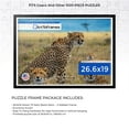 thumbnail image 2 of ArtToFrames 26.6x19 Inch - 68x48 CM Black Puzzle Frame for 1000 piece Puzzles.0.75 Inch Custom Wood Puzzle Frames, Satin Black Short - Comes with Economy Acrylic, 2 of 6