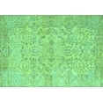 thumbnail image 1 of Ahgly Company Machine Washable Indoor Rectangle Abstract Turquoise Blue Contemporary Area Rugs, 7' x 10', 1 of 4