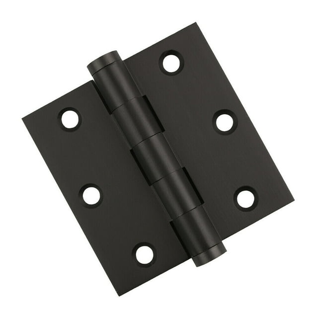EMBASSY Door Hinge 3 x 3 Solid Brass Oil Rubbed Bronze with Flat Tips