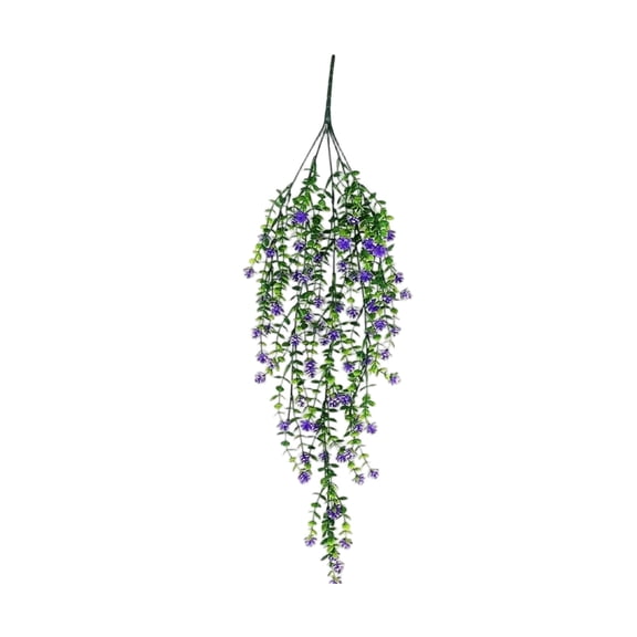 Yongcuo Artificial Hanging Ivy Vine with Flowers, Greenery for Home Decor, Indoor Outdoor Wall Decoration, 30in