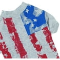 thumbnail image 3 of Zack & Zoey  Americas Pup Flag Print Tee S-M Gray, 3 of 4