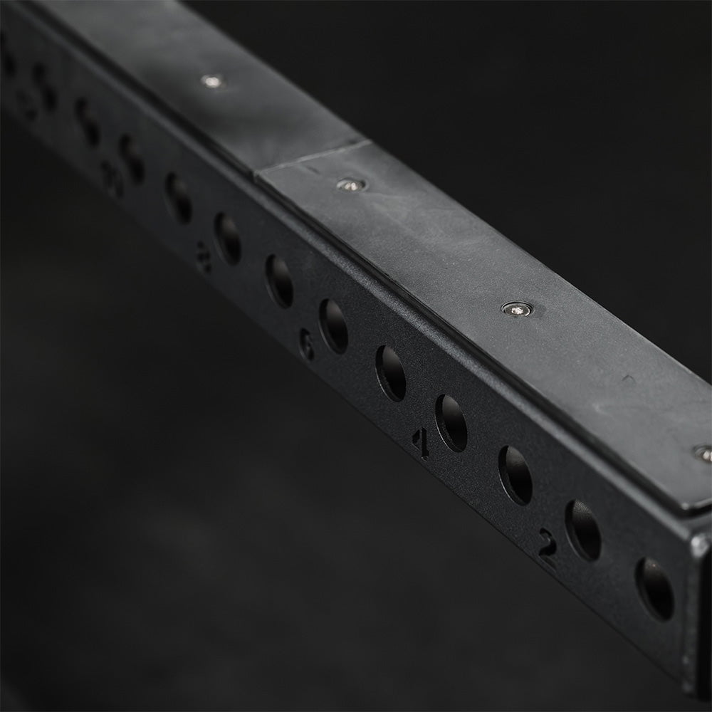 Titan Fitness TITAN Series Flip-Down Safety Bars, 36" Depth Spotter Arms, Rated 3,000 LB, Safety Bars for 3"x3" Uprights with Plastic Liner Protection, Spotter Arms for Squat Rack