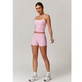 thumbnail image 4 of IDOPIP 2 Pieces Workout Sets for Women Cross Back Tank Top Matching High Waist Biker Shorts Sports Bra Gym Leggings Yoga Pilates Outfits Tracksuit, 4 of 5
