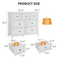 thumbnail image 2 of Yeshouse 7-Drawer Dresser - Stylish and Spacious Wood Storage Organizer with Anti-Tipping Safety - Perfect for Bedroom, Living Room, and Nursery, 2 of 8