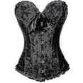 thumbnail image 1 of Corsé tipo top de tubo jacquard gótico palacio chaleco moldeador, 1 of 4