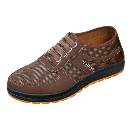 XDDST Shoes for Men Wedge Heel Soft Sole Sneakers Soft Sole Round Toe Breathable Running Western Shoes Fashion Men Running Shoes