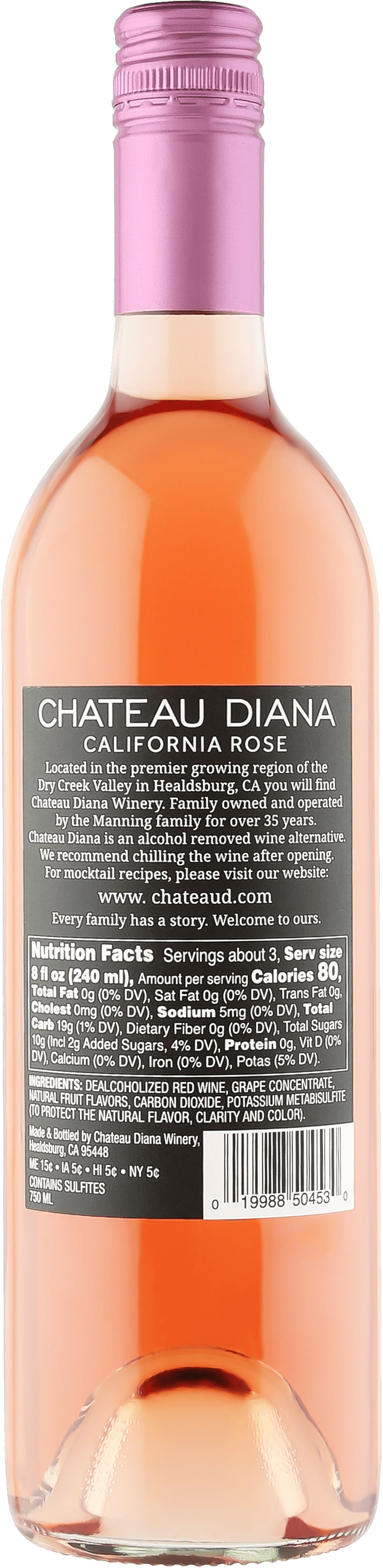 Chateau Diana Zero Alcohol California Rose