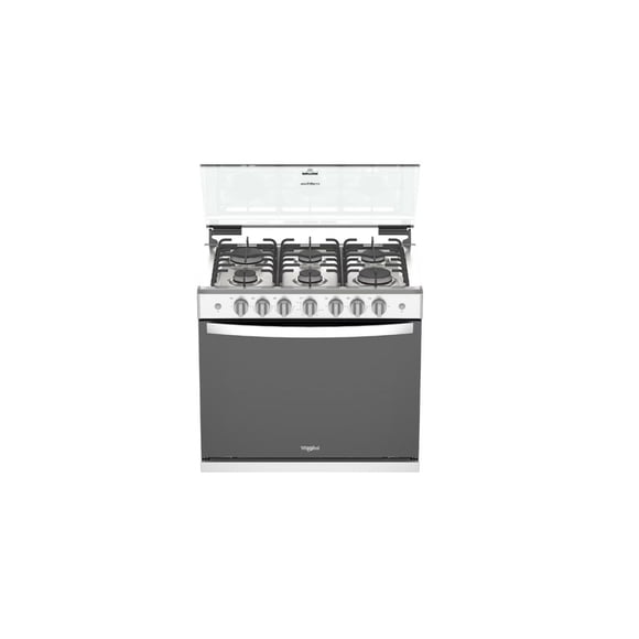 Estufa Whirlpool Empotrable 76 Cm 6 Quemadores Acero Inox