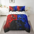 thumbnail image 2 of Castle Fairy Futuristic Cubes Gamepads Twin Bedding Sets,Gamer Bedding Comforter Set, 2 of 8