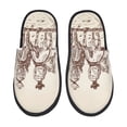 thumbnail image 1 of Fotbe Cowboys Riding Horses Pantuflas Peludas para Mujer con Estampado, Zapatillas de Peluche, Zapatos de Invierno para Casa, Uso Interior y Exterior-Medium, 1 of 8