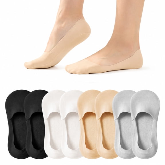 Livease No Show Socks Women, Invisible Low Cut Liner Socks for Flats Boat, Footies Socks, Size 5-8