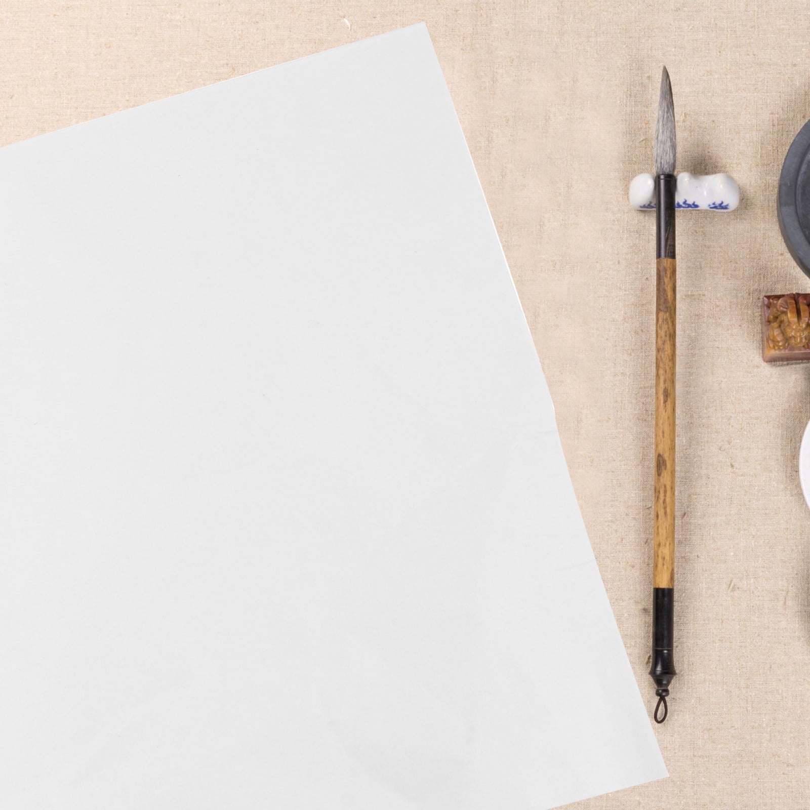 300 Sheets White Tracing Paper for and Painting, Xuan Paper Art Supplies, Four Treasures of the Study, Beginner Friendly
