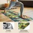 thumbnail image 4 of Colorful Dinosaurs Landscape Pattern Hot Yoga Mat Towel Non Slip for Hot Yoga - Quick-Drying Yoga Mat Cover with 4 Corner Pockets with Travel Bag - Hot Yoga Towel Non Slip 70"x26", 4 of 6