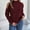 F-14Red, variant on Womens Knitted Sweater Long Sleeve Cold Shoulder Turtleneck Solid Color Comfortable Fashion Soft Pullovers Tops For Fall Winter Daily Wear Grey M