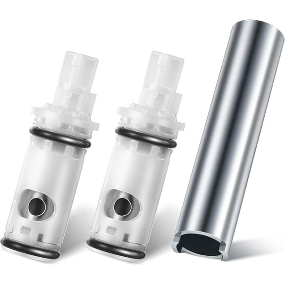 3 Pcs Faucet Cartridge Replacement Kit Compatible with Moen 1224 1224B Cartridge Retainer Removal Tool/Moen 14272 for Double Handle Tub Shower, Faucet Cartridge Bathtub Valve Repair