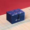 thumbnail image 3 of Joyero de brocado Qarigey Caja de almacenamiento Azul 9*6*5.5 cm, 3 of 6