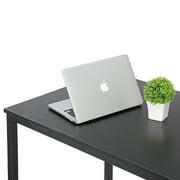 ZENY 47 Laptop Computer Desk Modern Modern Workplace Studio, Black Metal Frame
