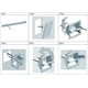 thumbnail image 2 of Portarrollos de Papel Higiénico Empotrado de Metal Resistente para Montaje en Pared., 2 of 6