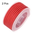 thumbnail image 3 of Unique Bargains 2 Packs Nylon Thread Twine Beading Cord 4mm Extra-Strong Braided Nylon Crafting String 3.2M/10.5 Feet, Red, 3 of 7
