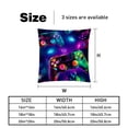 thumbnail image 5 of Game Controller Throw Pillow Inserts Set Covers of 2 Decorative Velvet Throw Pillows with Unique Patterns - 16x16, 18x18, 20x20 Inches for Home Decor and Gifts, 5 of 6