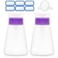 thumbnail image 1 of Acetone pump dispenser, lockable alcohol dispenser bottle, one-touch pump dispenser bottle, 2-pack 180ml empty bottle, 1 of 5