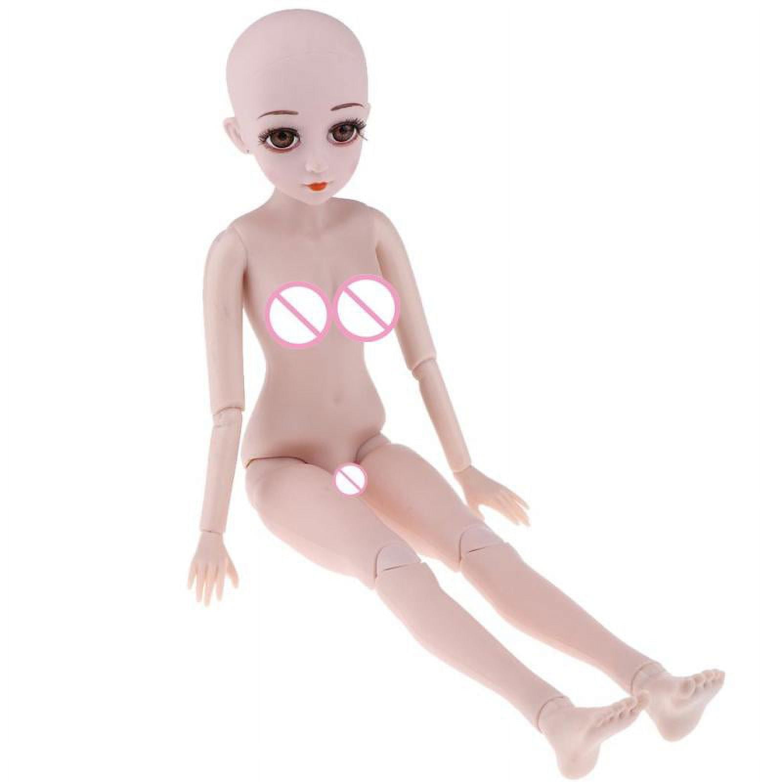 24 inch Nude Body 1/3 BJD 18 Ball Joints Doll Body Without Outfits Head  Openable
