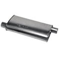 thumbnail image 2 of Dynomax Exhaust Muffler 17749 Super Turbo; 2-1/2 Inch Offset Inlet; 2-1/2 Inch Offset Outlet; 20 Case Length/25-1/2 Overall Length, 2 of 2