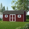thumbnail image 2 of Little Cottage Co. 12x20 Value Gambrel Workshop Barn with 6 ft. Sidewalls and Floor, Outdoor Wood Storage Shed Do-It-Yourself Precut Kit, 2 of 13