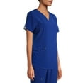 Scrubstar Women's Seasonal Solid Contrast VNeck Scrub Top