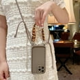 thumbnail image 2 of Matte Silicone Soft Tpu Crossbody Lanyard Chain Phone Case For Iphone 15 Series,iPhone 16, 2 of 3