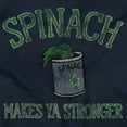 thumbnail image 2 of Spinach Makes Ya Stronger Popeye Unisex Plus Size Zip Hoodie Brisco Brands 3X, 2 of 4