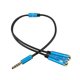 thumbnail image 2 of Cable adaptador divisor de audio para auriculares con micrófono de 3,5 mm (macho a hembra) para dispositivos electrónicos., 2 of 5