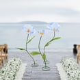 thumbnail image 5 of Eternal Blue Corn Poppy Decoration, Eco-Friendly Wedding Flower 3-Set 31.4in Base, 5 of 19
