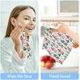 thumbnail image 4 of GZHJMY Cute Little Christmas Gnomes Wash Cloths 6 Pcs Small Cotton Wash Towels for Kitchen Bathroom, 4 of 5